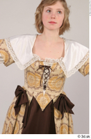  Photos Medieval Civilian in dress 3 brown dress cut of dress medieval clothing t poses upper body 0004.jpg